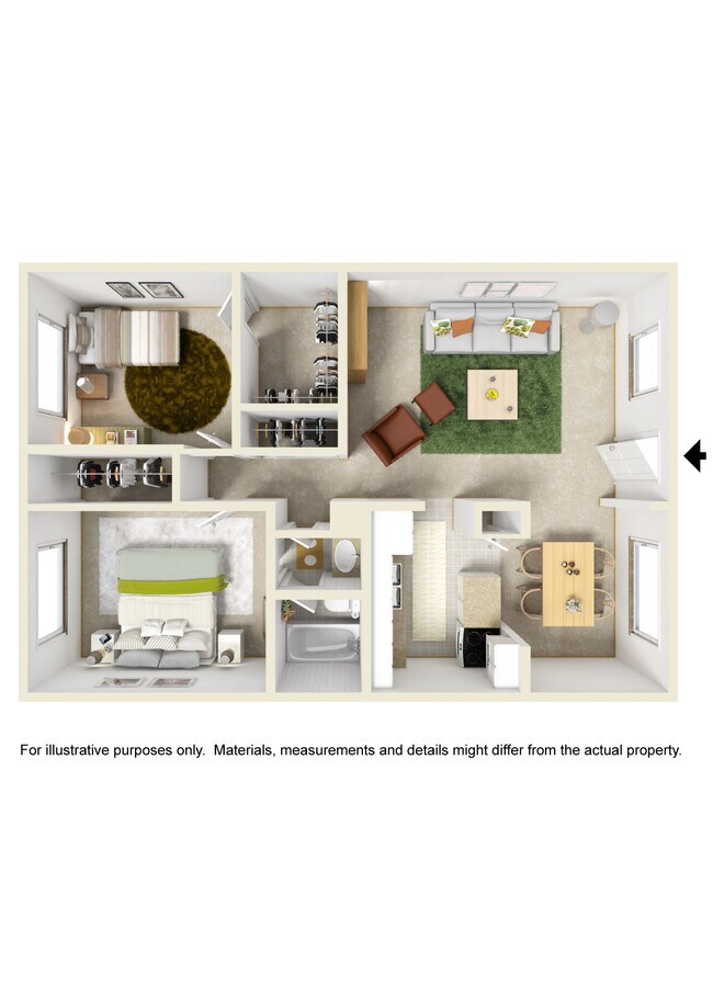Floorplan - Three Spruce Apartments