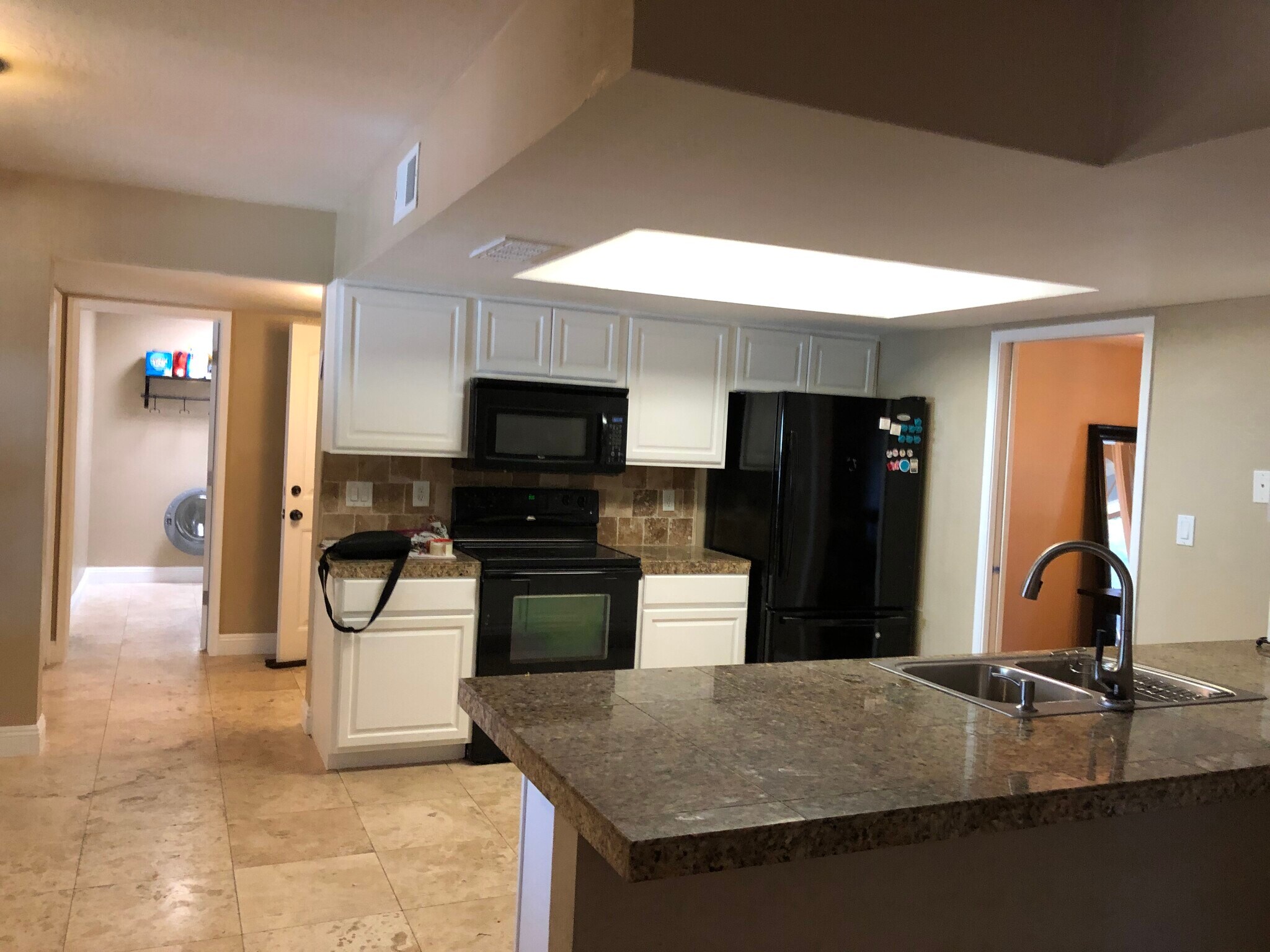kitchen view from fireplace - 7012 E Redfield Rd
