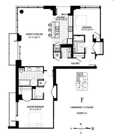 2BR/2.5BA - The Residences at Quorum Center