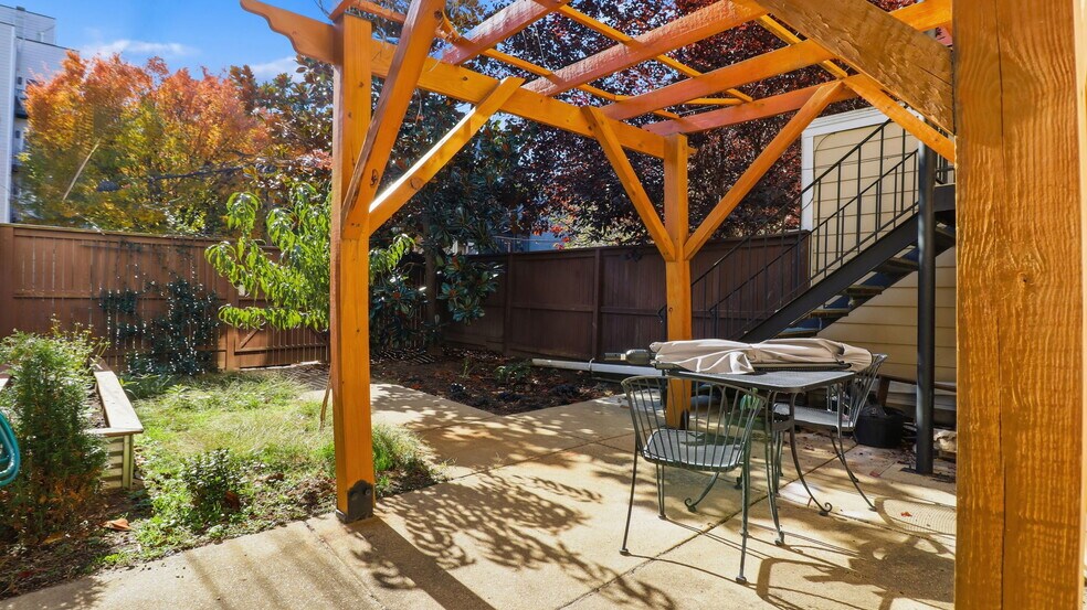 Rear Fenced Yard is shared with one other person - 1450 Harvard St NW