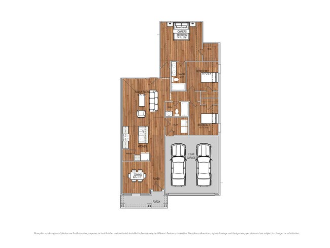 Redbud Floorplan - Woodlands Terrell