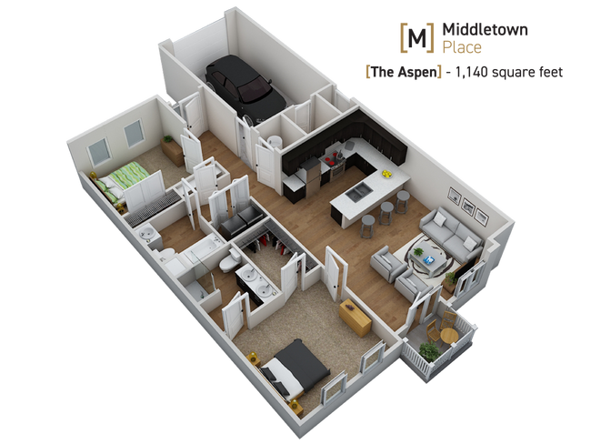Floorplan - Middletown Place Apartments