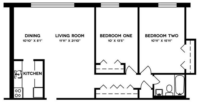 Floorplan - Shawnee Apartments