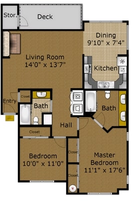 Floorplan - Hillsdale Heights Apartments