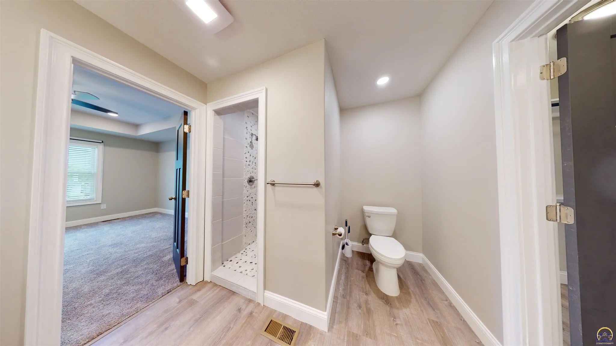 Primary Bath walk-in shower - 3755 SW Summerfield Dr