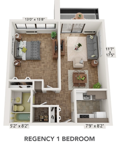 Regency 1 Bedroom - Regency Building