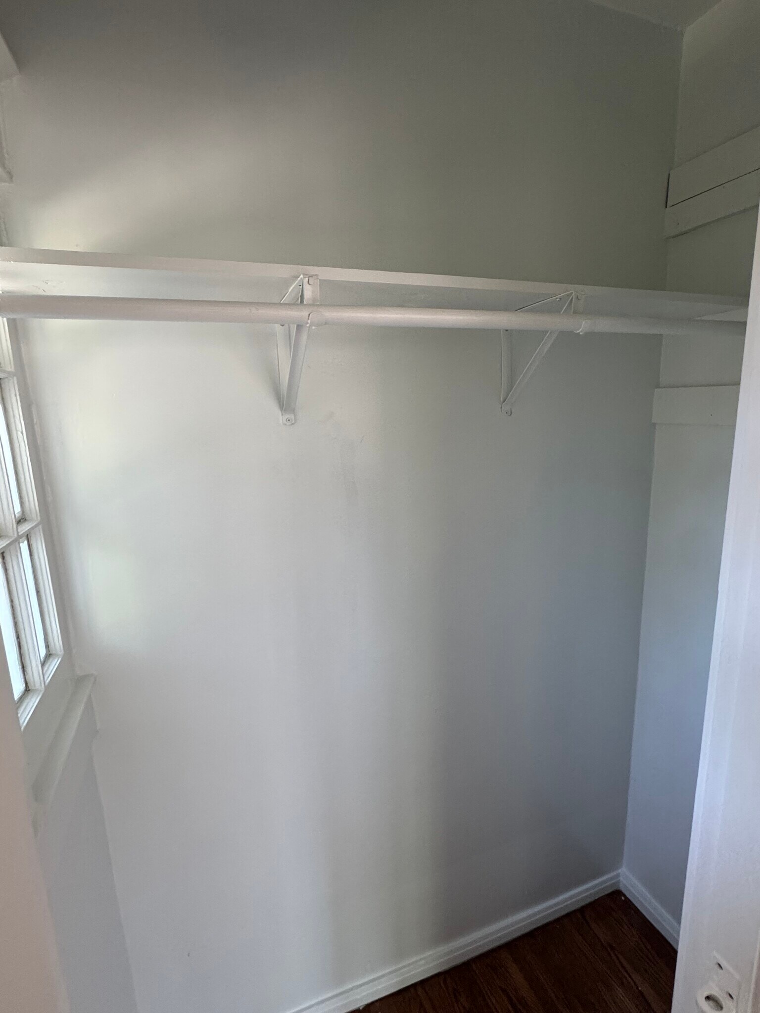 Living room closet with window - 1333 Castlewood Ave
