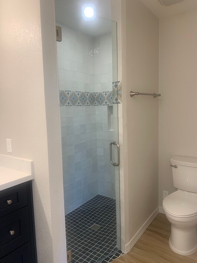 Large custom tile shower - 8317 E Scarlet