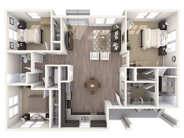 3x2 Floorplan - Hampton Edison