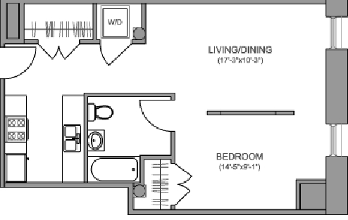 1BR/1BA - The Connell Lofts