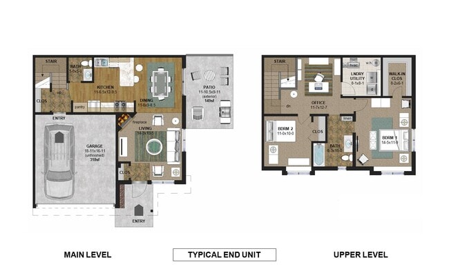 Floorplan - Oak Pointe Townhomes