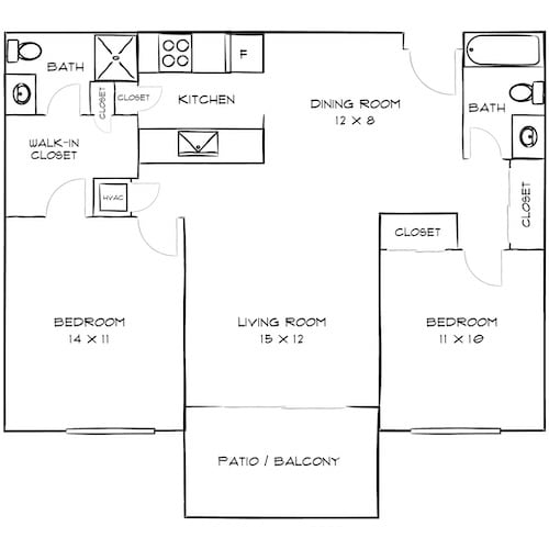 Floorplan - Villas of Pasadena