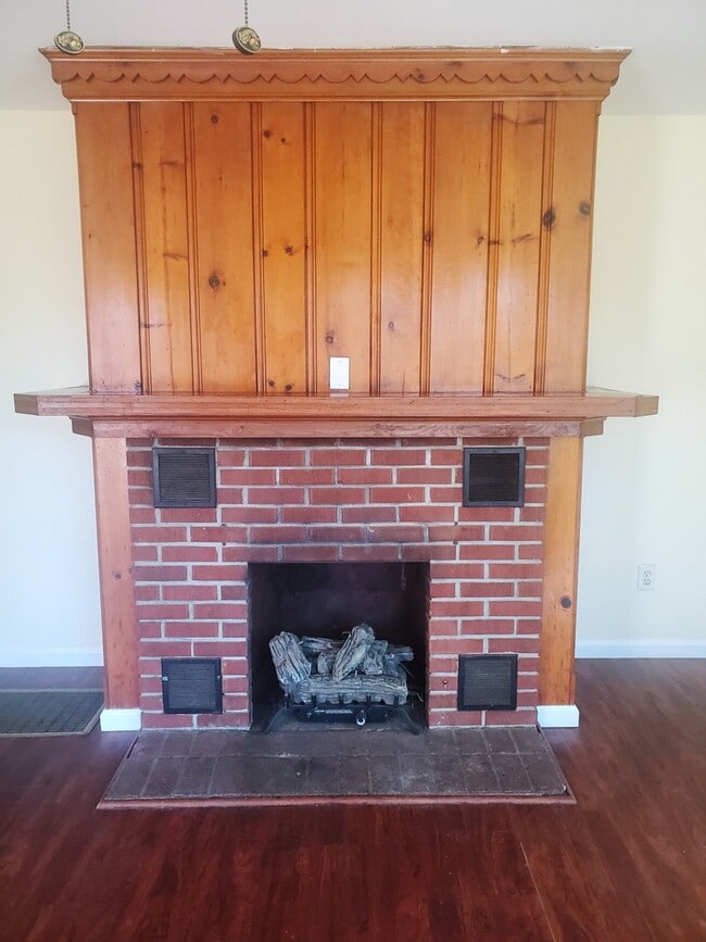 propane fireplace - 124 W Shore Rd