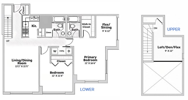 Floorplan - Oak Park City Apartments
