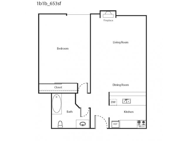 1BR/1BA - The Tower at Hollywood Hills