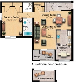 1BR/1BA - North Green Condominiums
