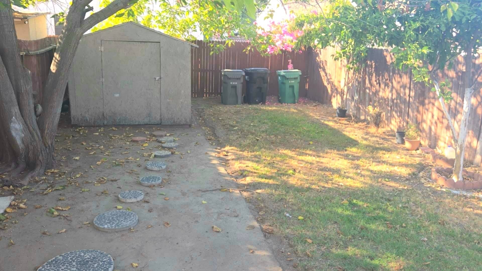 private yard with storage - 4026 Sterling Way
