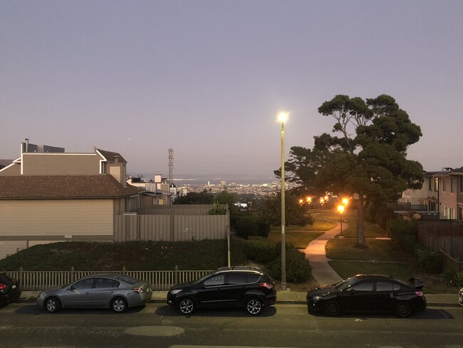 Night view from Living room window - 3753 Radburn Dr