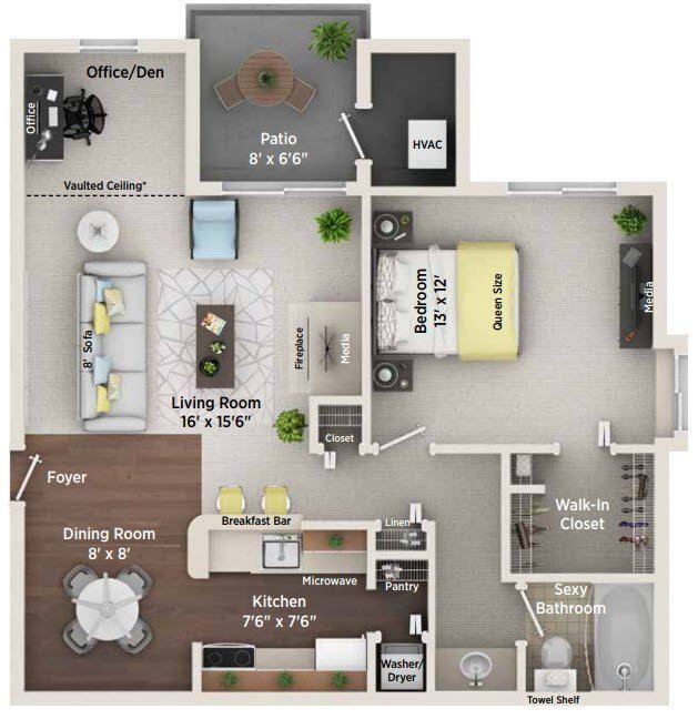Floorplan - Village Club on Franklin