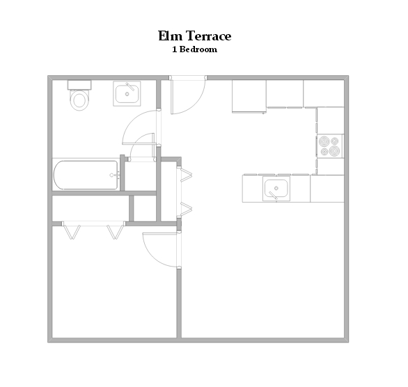 1BR/1BA - Elm Terrace