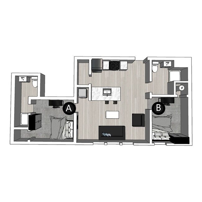 2BR/2BA - Lux South - The Lux and Lofts