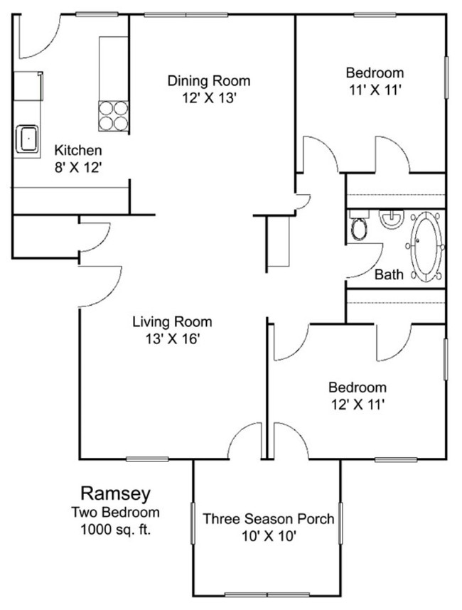 Floorplan - The Breton Apartments