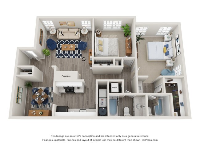 Floorplan - Twin Springs Apartments