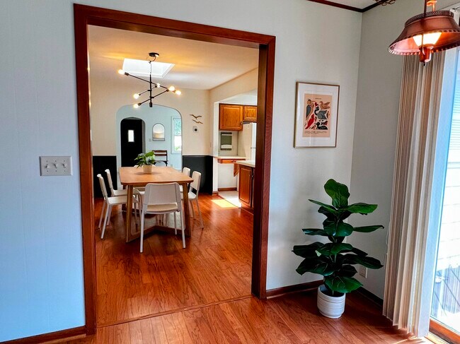 The dining room opens up to our favorite room of the house: the study. - 228 W Lexington Blvd