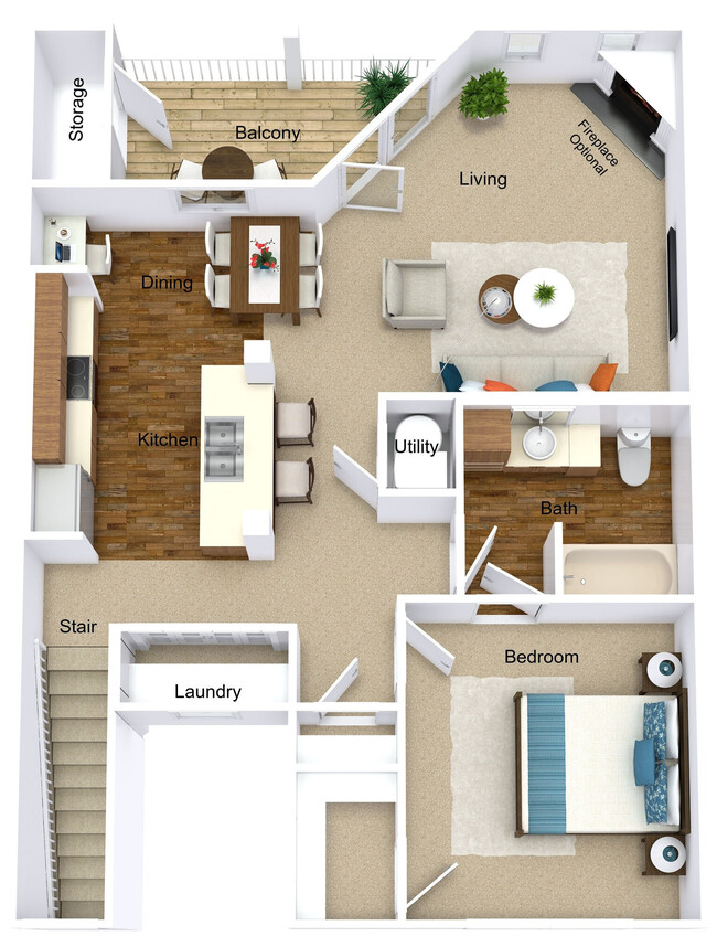 Floorplan - Lakeshore Apartments