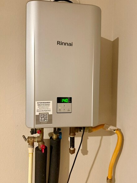 Tankless water heater in garage - 11516 Lavonia Rd