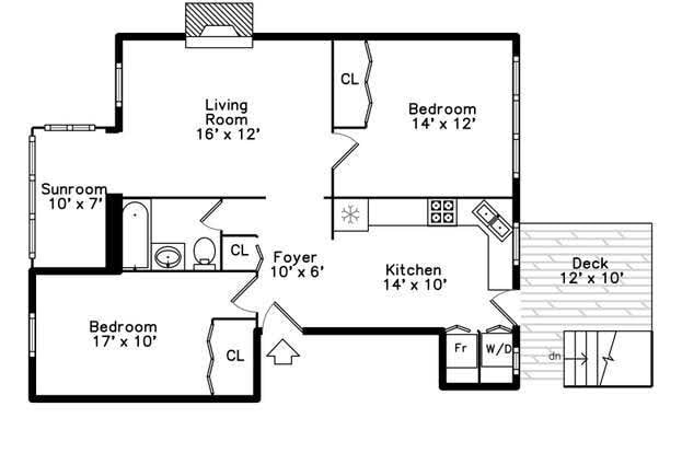 Floor plan - 7021 N Greenview Ave