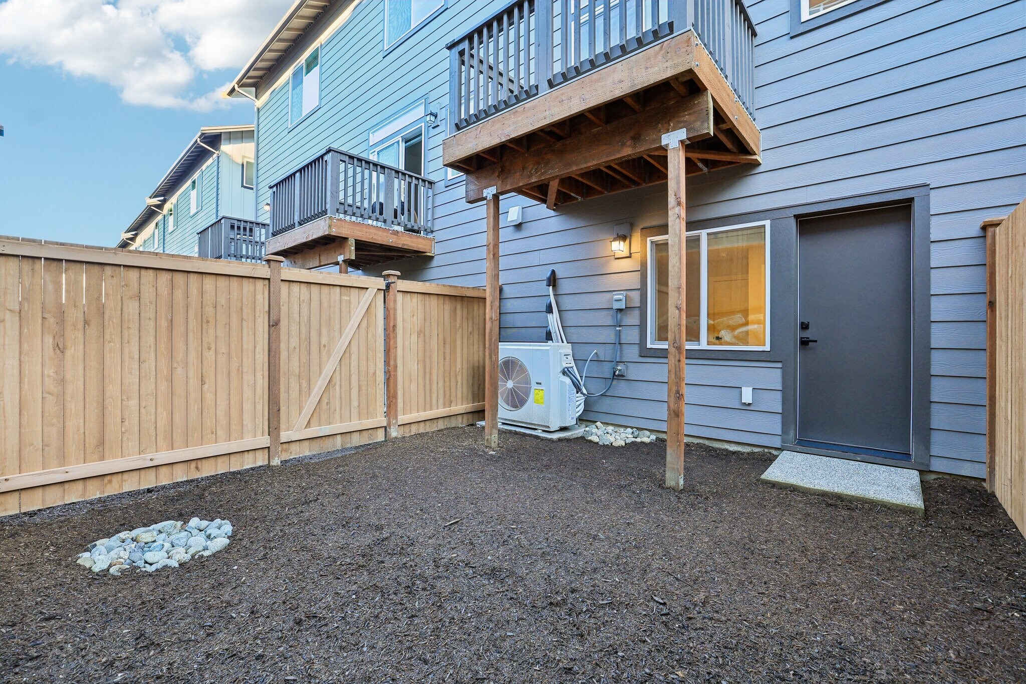 Backyard with deck - 14707 87th Ave SE