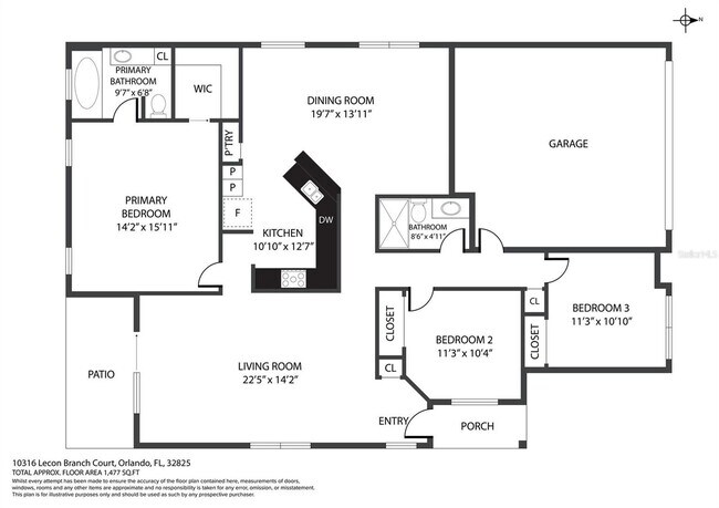 Building Photo - Fully renovated and updated 3/2/2 home with HUGE fenced yard in East Orlando