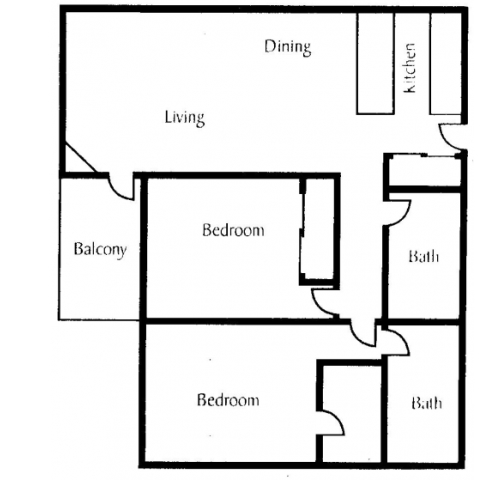 2 Bedroom - Willows Court Apartment Homes