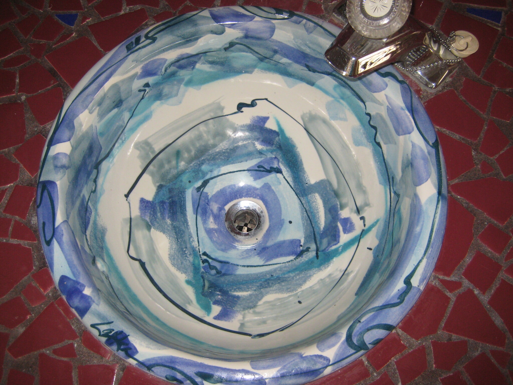 handmade sink by Latka Studios - 121 Lamar Ave