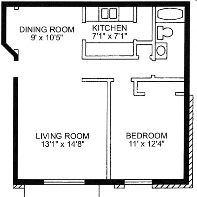 1BR/1BA - Lillian Street Apartments