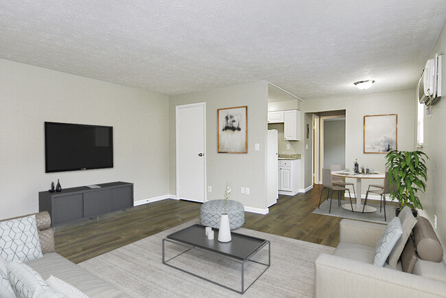 Living Room - 1 & 2 Bedrooms at Clearwater Apartments – Comfort & Convenience in Reading!