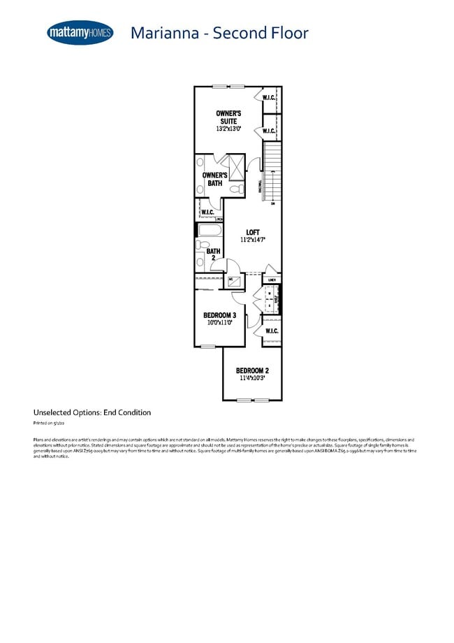 FloorPlan - Upstairs - 2537 Arbor Wind