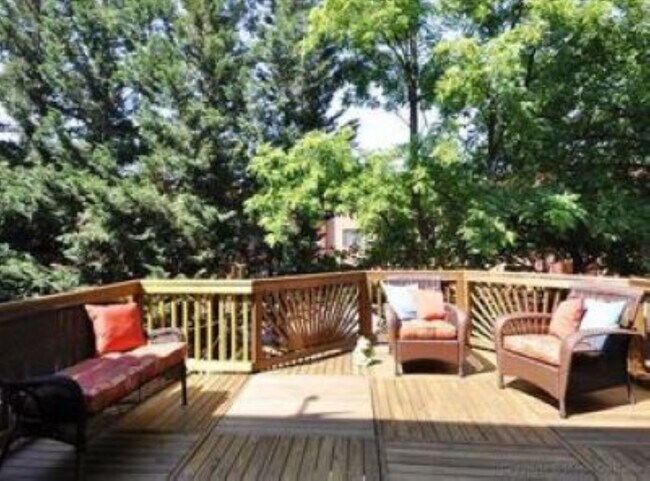 Large deck over private yard - 4422 S Four Mile Run Dr