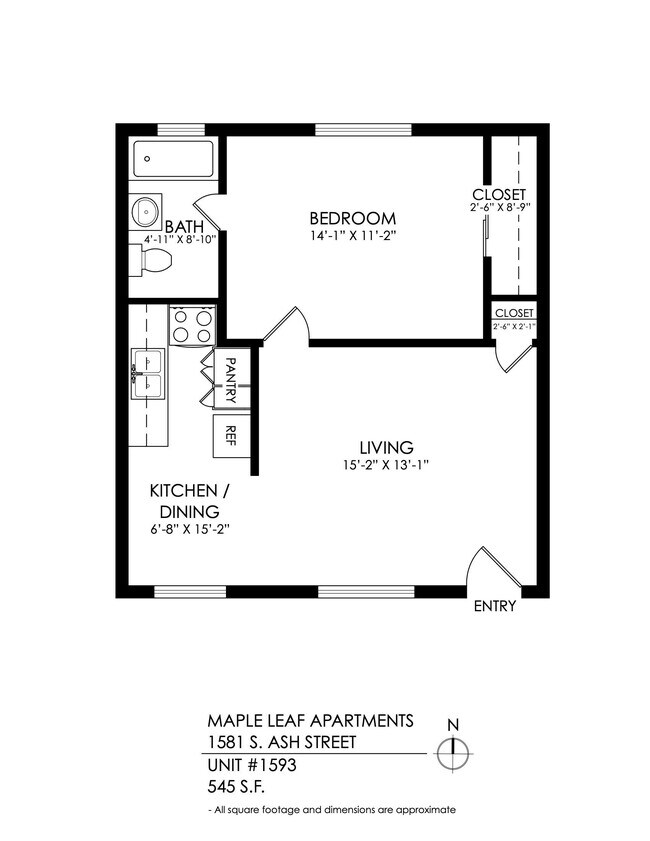 Floorplan - Maple Leaf Apartments