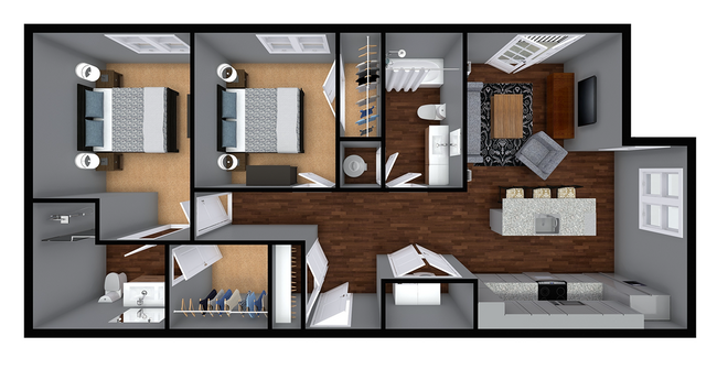 Floorplan - The Apartments at 1st on Main