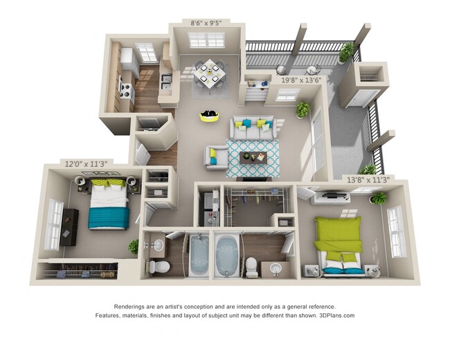 Floorplan - Riverbend Apartments