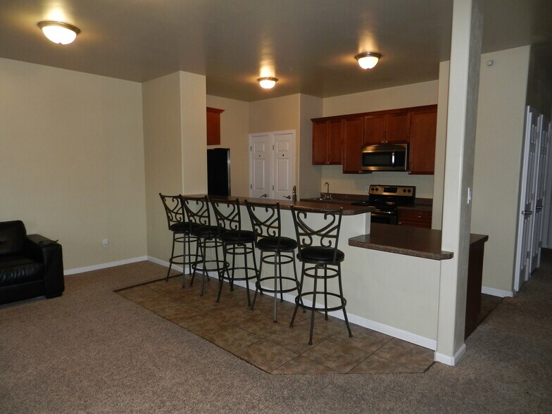 Living room and kitchen - 1510 Glenwood Ave
