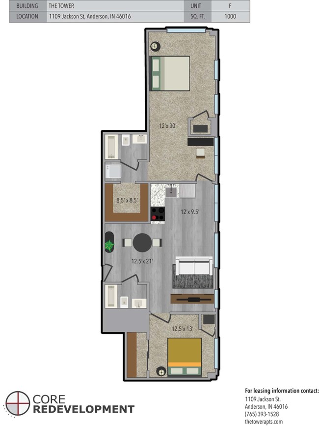 Floorplan - The Tower