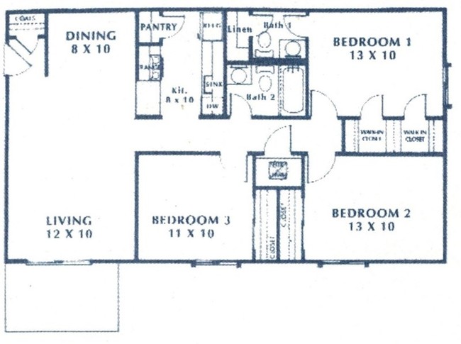 3BR/1.5BA - North Pointe