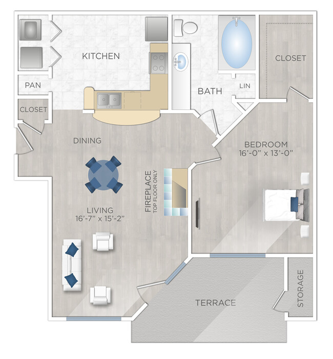 Floorplan - Montecristo Apartments