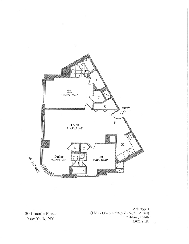 Floorplan - 30 Lincoln Plaza