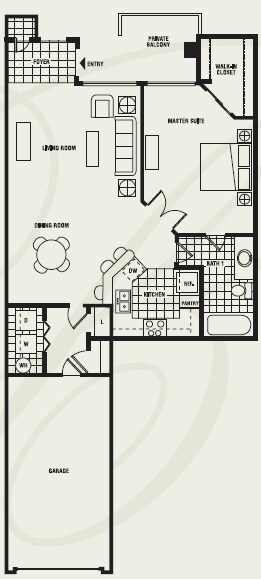 1BR/1BA - The Biltmore Palms