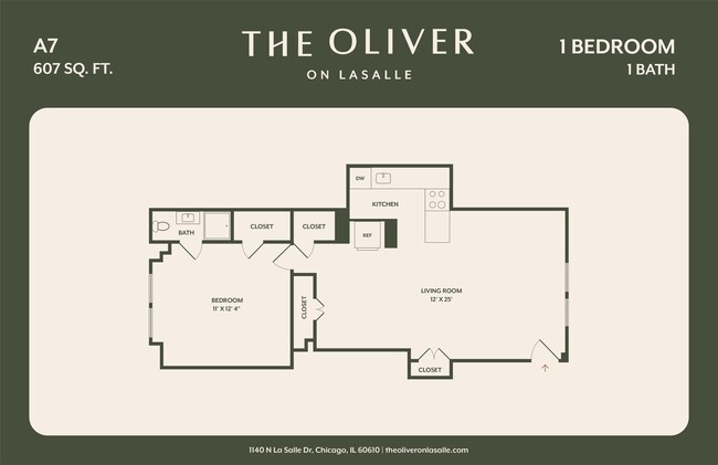 Floorplan - The Oliver on LaSalle