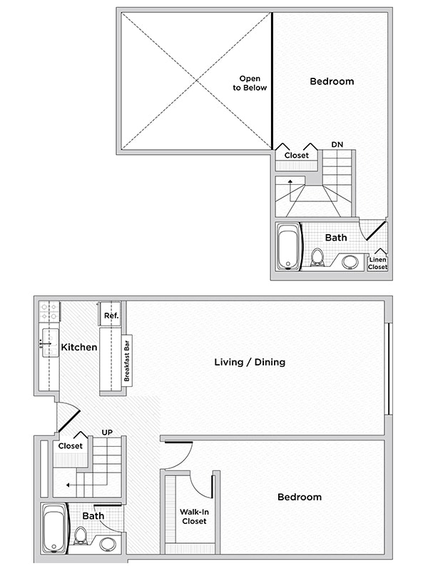 Floorplan - Oak Park City Apartments